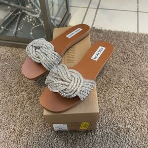 Steve Madden Silver Women's Slide Sandals